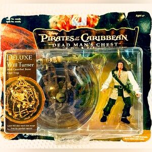 Disney Deluxe Will Turner Pirates Caribbean Dead MAN'S CHEST Action Figure